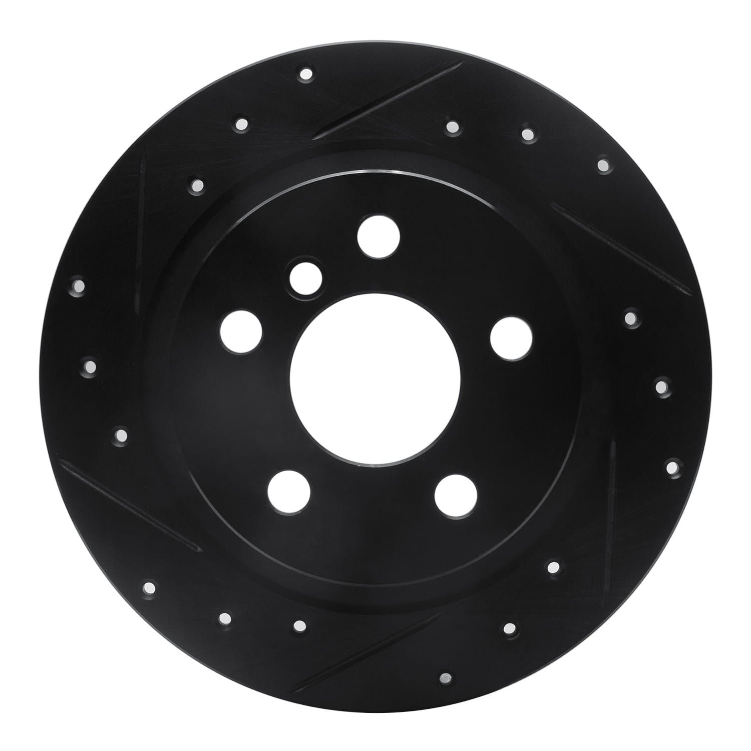 DF_63332016L_Fro.jpg R1 Concepts 14-25 BMW i3 Rear Left Drilled & Slotted Black Brake Rotor - Image 1