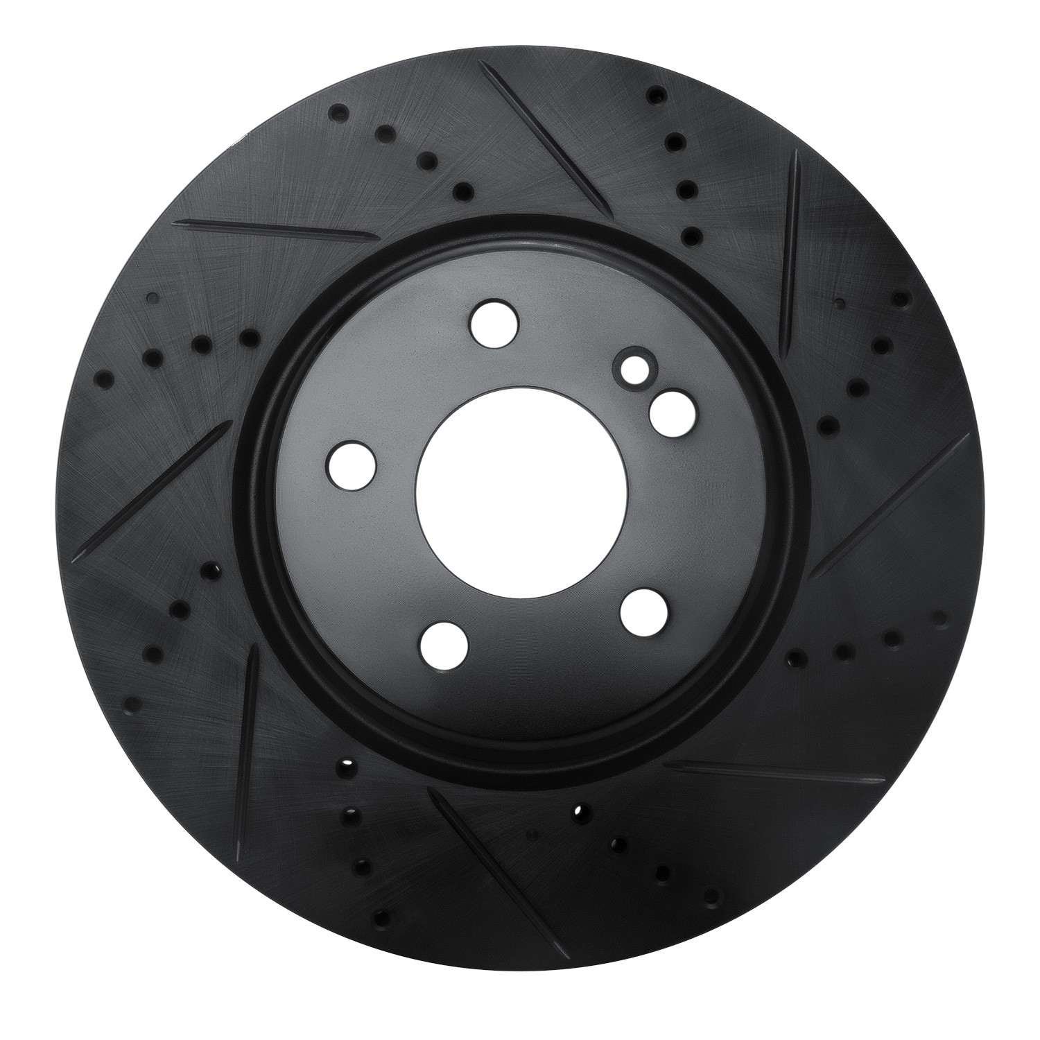 DF_63363162R_Fro.jpg R1 Concepts 16-23 Mercedes-Benz GLC350e Rear Right Drilled & Slotted Black Brake Rotor - Image 1