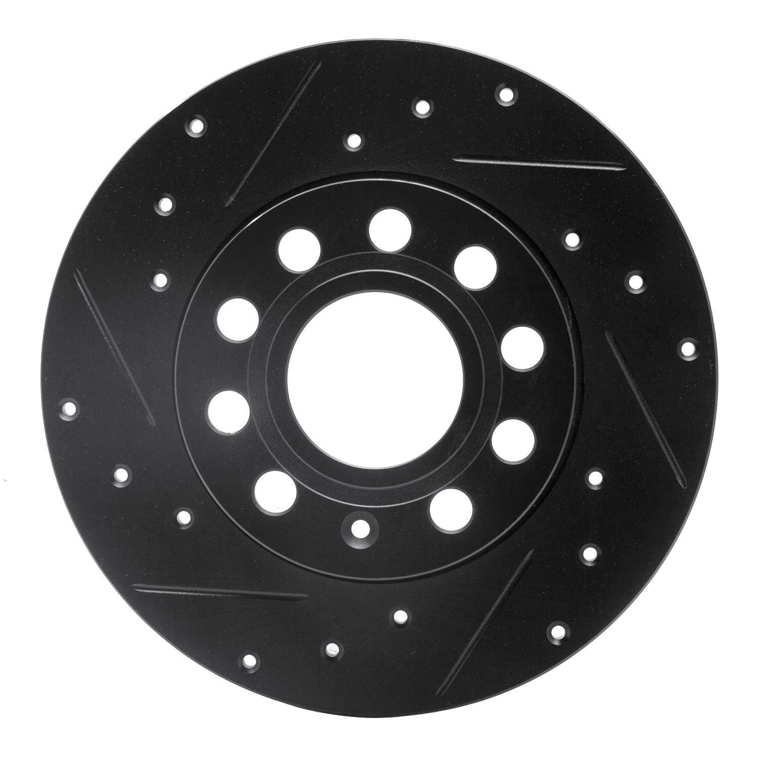 DF_63374027L_Fro.jpg R1 Concepts 05-13 Audi A3 Rear Left Drilled & Slotted Black Brake Rotor - Image 1