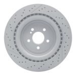 Dynamic Friction 2013-2023 Mercedes-Benz SL65 AMG Rear Drilled GeoSPEC Coated Rotor and Slotted (360x26 Vented) - Image 2