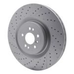 Dynamic Friction 2012-2019 Mercedes-Benz GLE63 AMG Front Drilled GeoSPEC Coated Rotor and Slotted (390x36 Vented) - Image 3