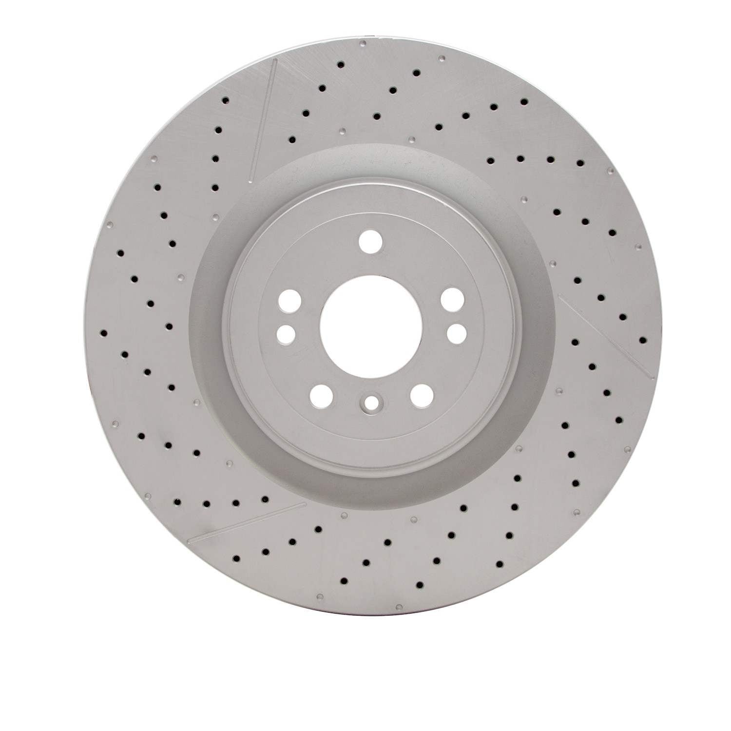 DF_63463142_Fro.jpg Dynamic Friction 2012-2019 Mercedes-Benz GLE63 AMG Front Drilled GeoSPEC Coated Rotor and Slotted (390x36 Vented) - Image 1