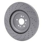 Dynamic Friction 2012-2019 Mercedes-Benz GLE63 AMG Front Drilled GeoSPEC Coated Rotor and Slotted (390x36 Vented) - Image 5