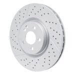 Dynamic Friction 2014-2019 Mercedes-Benz CLA45 AMG Front Drilled GeoSPEC Coated Rotor and Slotted (350x32 Vented) - Image 3