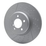 Dynamic Friction 2013-2020 BMW 440i Coupe Front GeoSPEC Coated Rotor - Dimpled and Slotted (370x30 Vented) - Image 3