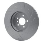 Dynamic Friction 2013-2020 BMW 440i Coupe Front GeoSPEC Coated Rotor - Dimpled and Slotted (370x30 Vented) - Image 5