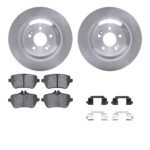 Dynamic Friction 2014-2021 Mercedes-Benz Maybach S550 Rear Rotors with 5000 Advanced Brake Pads w/Hardware