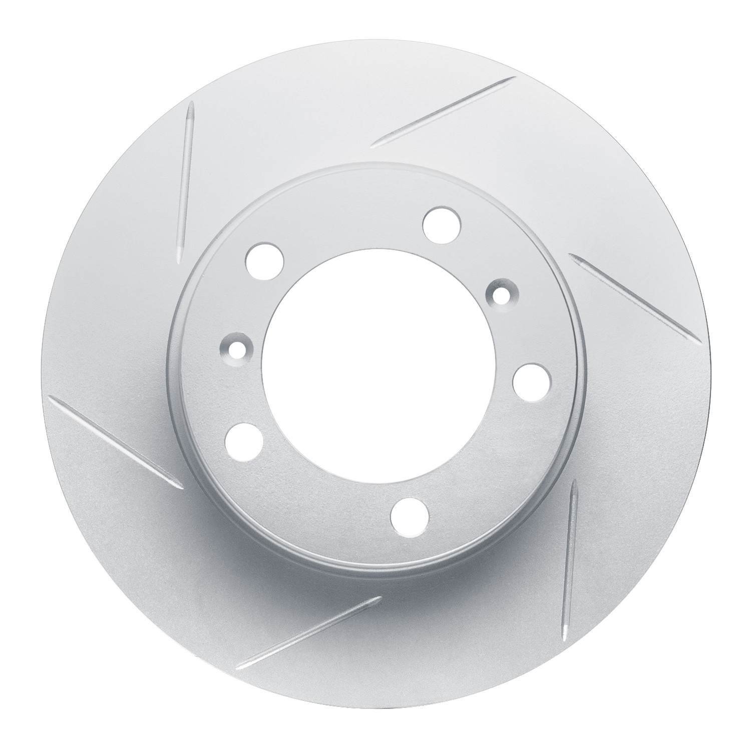 DF_81002042D_Fro.jpg Dynamic Friction 2005-2008 Porsche Cayman Right Front Slotted Geoperformance Rotor - Image 1