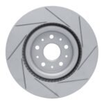 Dynamic Friction 2020-2025 Chevrolet Corvette Rear Left Slotted Geoperformance Rotor - Image 2