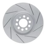 Dynamic Friction 2000-2006 Audi TT Front Right Slotted Geoperformance Rotor