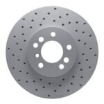 Dynamic Friction 2000-2006 BMW X5 Front Left Drilled Geoperformance Rotor