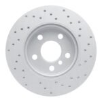 Dynamic Friction 2014-2024 MINI Cooper (Excl Clubman) Front Left Drilled Geoperformance Rotor - Image 2