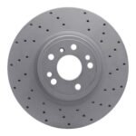Dynamic Friction 2012-2018 Mercedes-Benz Gle350 Front Right Drilled Geoperformance Rotor