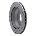 Dynamic Friction 2003-2018 Audi Q7 Rear Right Drilled Geoperformance Rotor - Image 5