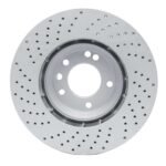 Dynamic Friction 2003-2015 Audi Q7 Right Front Drilled Geoperformance Rotor - Image 2