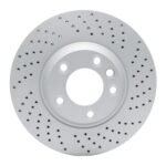 Dynamic Friction 2003-2015 Audi Q7 Right Front Drilled Geoperformance Rotor
