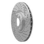 R1 Concepts 2017-2025 Alfa Romeo Stelvio Front Right Drilled & Slotted Geoperformance Rotor - Image 3