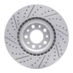 R1 Concepts 2017-2025 Alfa Romeo Stelvio Front Right Drilled & Slotted Geoperformance Rotor - Image 2