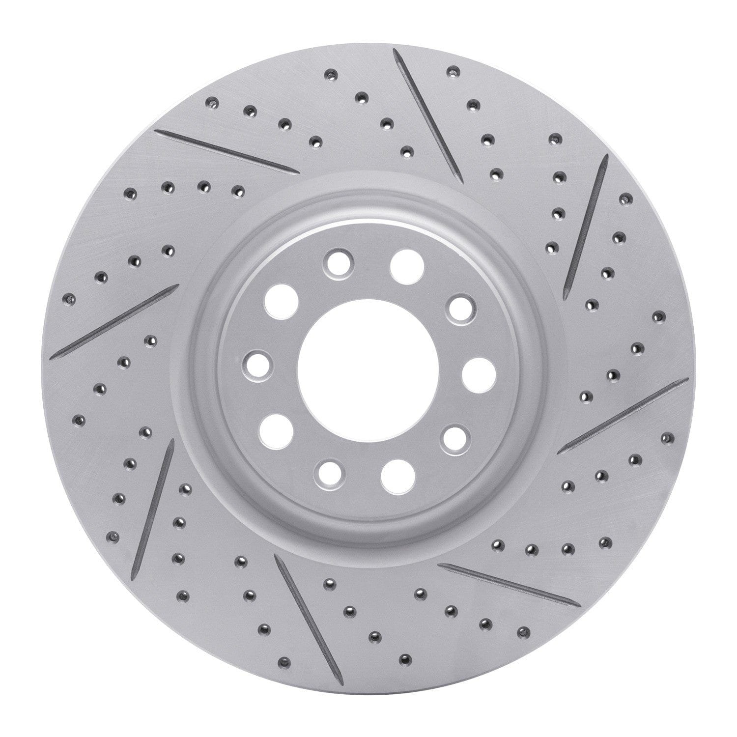 DF_83016012R_Fro.jpg R1 Concepts 2017-2025 Alfa Romeo Stelvio Front Right Drilled & Slotted Geoperformance Rotor - Image 1