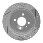 R1 Concepts 1984-1991 BMW 325ix Rear Left Drilled & Slotted Geoperformance Rotor - Image 2