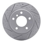 R1 Concepts 1991-1999 BMW 318I Rear Right Drilled & Slotted Geoperformance Rotor