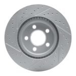 R1 Concepts 2000-2003 BMW Z8 Front Right Drilled & Slotted Geoperformance Rotor - Image 2