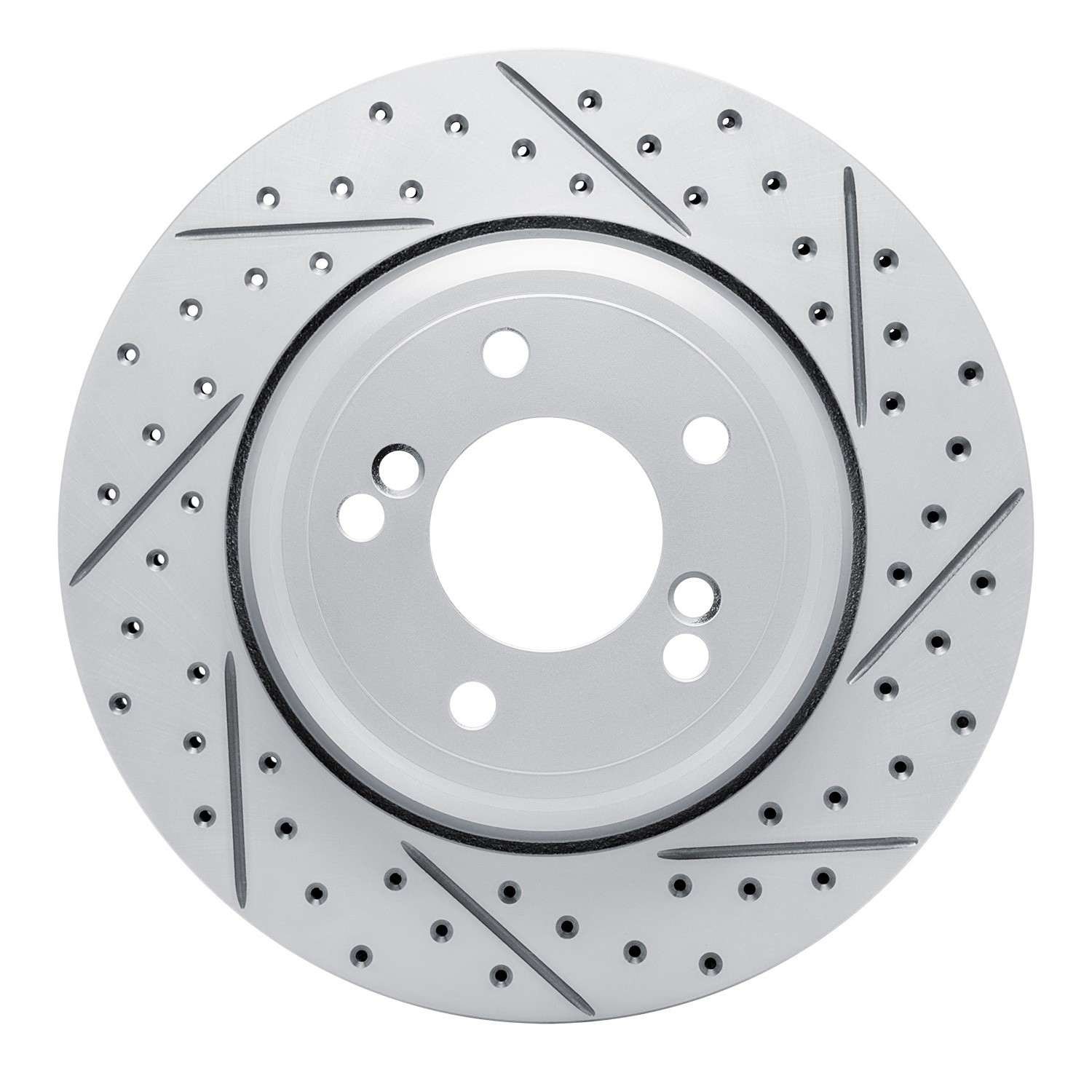 DF_83031050R_Fro.jpg R1 Concepts 2000-2006 BMW M5 Rear Right Drilled & Slotted Geoperformance Rotor - Image 1