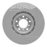 R1 Concepts 2000-2003 BMW M5 Right Front Drilled & Slotted Geoperformance Rotor - Image 2