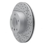 R1 Concepts 2007-2021 BMW 228i Front Right Drilled & Slotted Geoperformance Rotor - Image 3