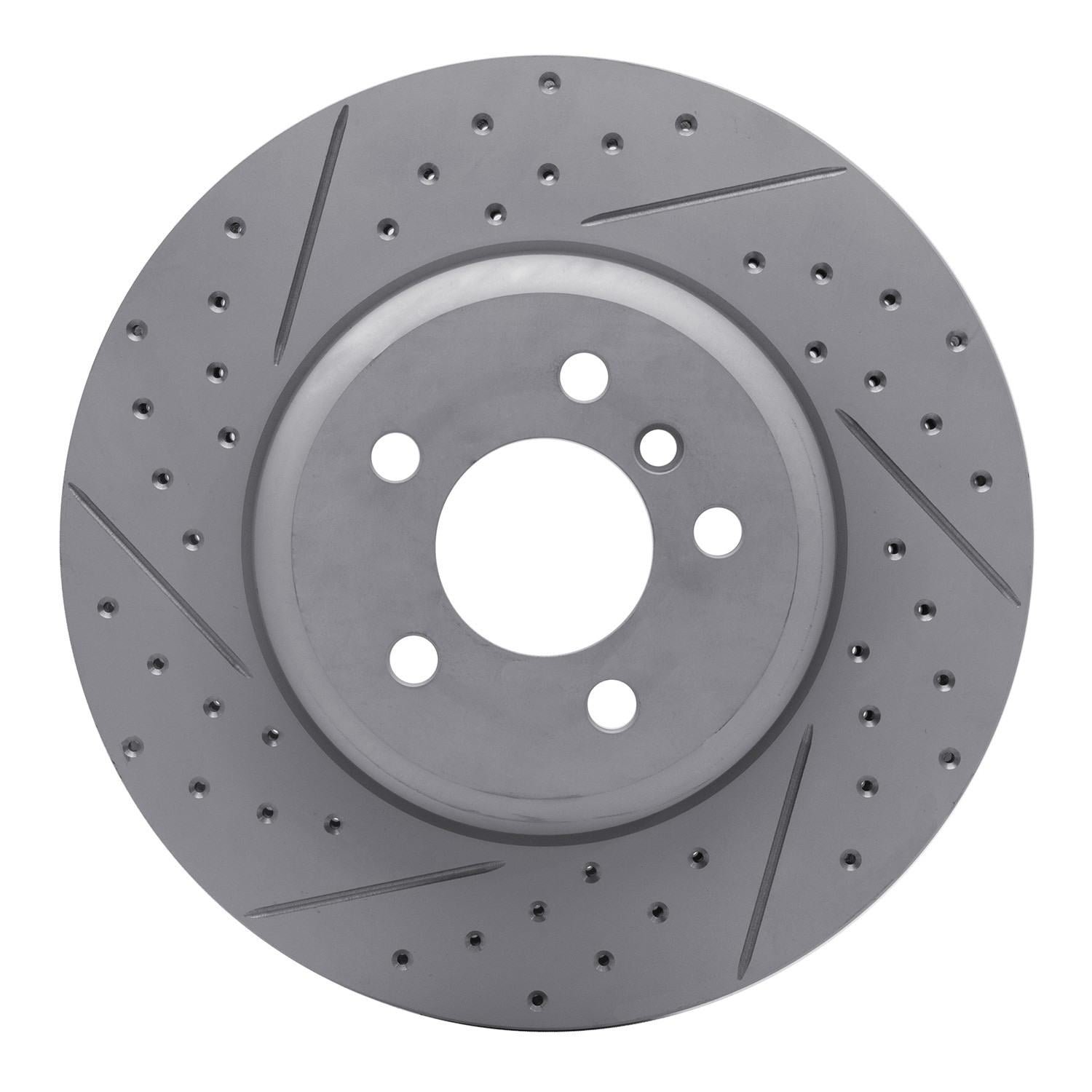 DF_83031097L_Fro.jpg R1 Concepts 2011-2019 BMW ActiveHybrid 5 Front Left Drilled & Slotted Geoperformance Rotor - Image 1