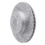 R1 Concepts 2007-2019 BMW X6 Rear Right Drilled & Slotted Geoperformance Rotor - Image 3