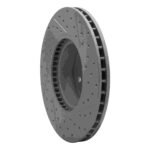 R1 Concepts 2011-2018 BMW X3 Front Left Drilled & Slotted Geoperformance Rotor - Image 5