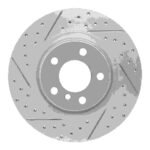 R1 Concepts 2011-2018 BMW X4 Rear Left Drilled & Slotted Geoperformance Rotor