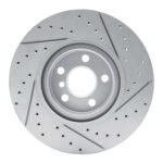 R1 Concepts 2015-2025 BMW 228i Xdrive Gran Coupe Front Left Drilled & Slotted Geoperformance Rotor - Image 2