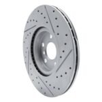 R1 Concepts 2015-2025 BMW 228i Xdrive Gran Coupe Front Left Drilled & Slotted Geoperformance Rotor - Image 5
