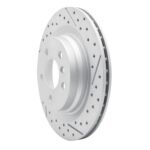 R1 Concepts 2016-2026 BMW X1 (USA/Canada) Rear Right Drilled & Slotted Geoperformance Rotor - Image 3