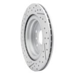 R1 Concepts 2016-2026 BMW X1 (USA/Canada) Rear Right Drilled & Slotted Geoperformance Rotor - Image 5