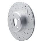 R1 Concepts 2018-2026 BMW X4 Front Right Drilled & Slotted Geoperformance Rotor - Image 3