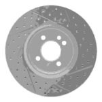 R1 Concepts 2002-2006 MINI Cooper (Excl Clubman) Front Left Drilled & Slotted Geoperformance Rotor - Image 2