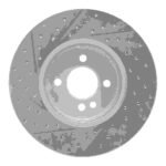 R1 Concepts 2002-2006 MINI Cooper (Excl Clubman) Front Right Drilled & Slotted Geoperformance Rotor - Image 2