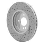 R1 Concepts 2002-2006 MINI Cooper (Excl Clubman) Front Right Drilled & Slotted Geoperformance Rotor - Image 5