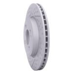 R1 Concepts 2007-2015 MINI Cooper (Excl Clubman) Front Left Drilled & Slotted Geoperformance Rotor - Image 3