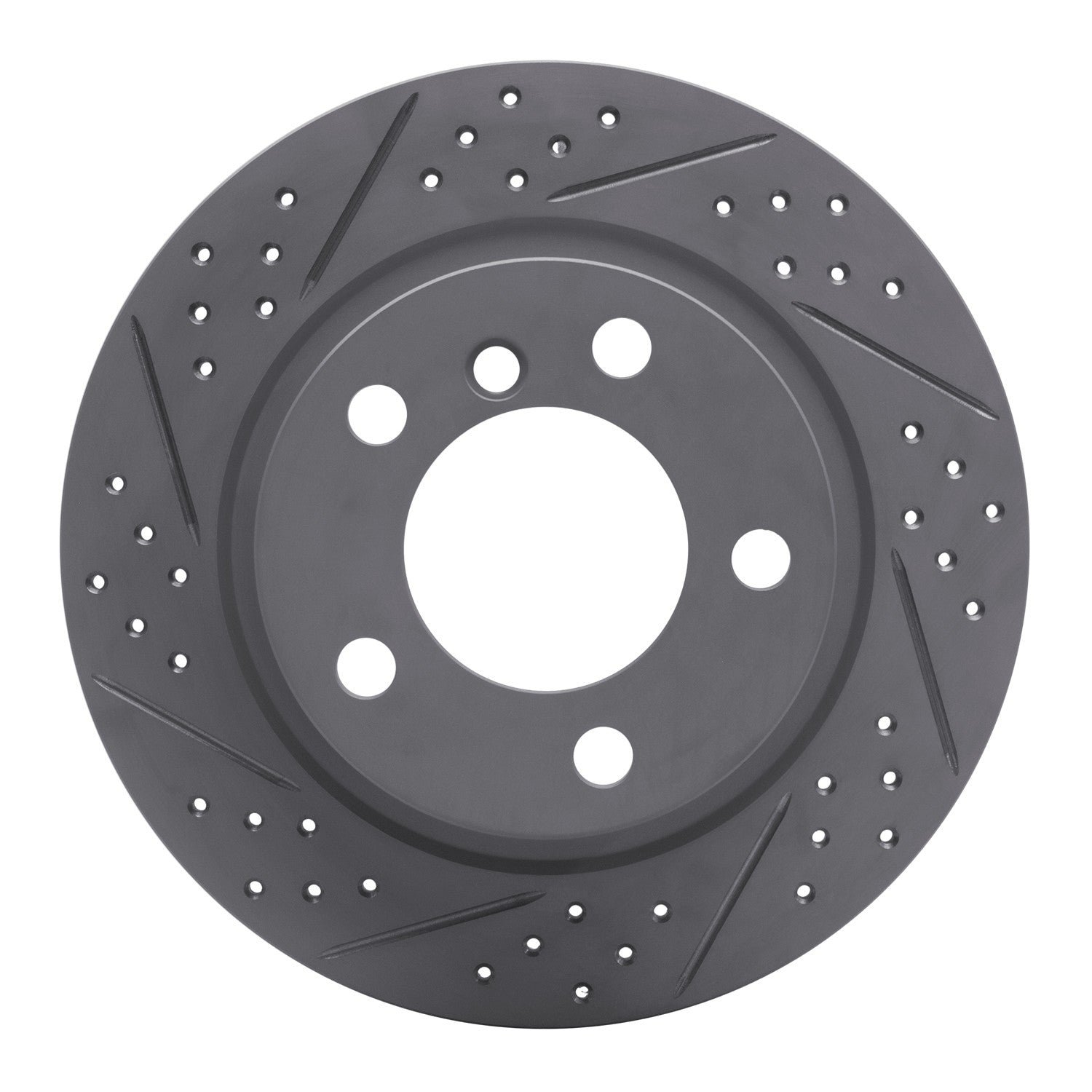 DF_83032010L_Fro.jpg R1 Concepts 2011-2016 MINI Cooper Countryman Rear Left Drilled & Slotted Geoperformance Rotor - Image 1