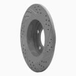 R1 Concepts 2011-2016 MINI Cooper Countryman Rear Left Drilled & Slotted Geoperformance Rotor - Image 5