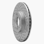 R1 Concepts 2011-2016 MINI Cooper Countryman Front Left Drilled & Slotted Geoperformance Rotor - Image 3