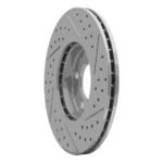 R1 Concepts 2011-2016 MINI Cooper Countryman Front Left Drilled & Slotted Geoperformance Rotor - Image 5