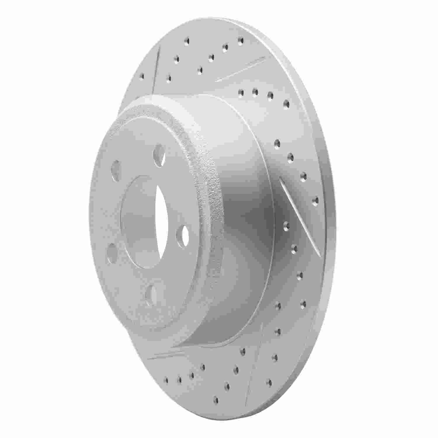 DF_83032013L_Fro.jpg R1 Concepts 2014-2024 MINI Cooper (Excl Clubman) Rear Left Drilled & Slotted Geoperformance Rotor - Image 1