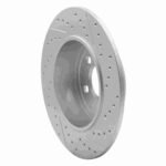 R1 Concepts 2014-2024 MINI Cooper (Excl Clubman) Rear Left Drilled & Slotted Geoperformance Rotor - Image 5
