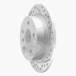 R1 Concepts 2014-2024 MINI Cooper (Excl Clubman) Rear Right Drilled & Slotted Geoperformance Rotor - Image 3