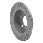 R1 Concepts 2014-2024 MINI Cooper (Excl Clubman) Rear Right Drilled & Slotted Geoperformance Rotor - Image 5